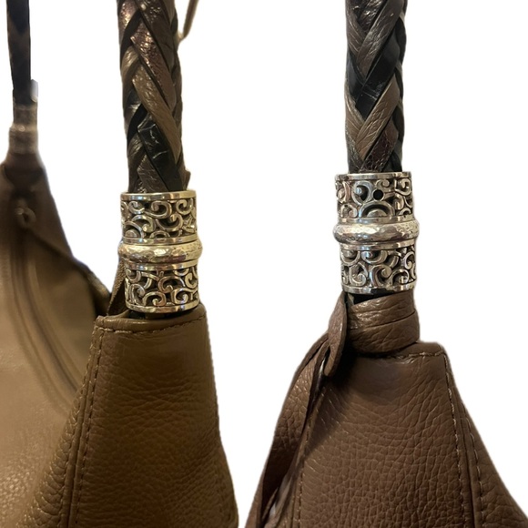 Brighton Barbados Ziptop Hobo Brown - Picture 5 of 13